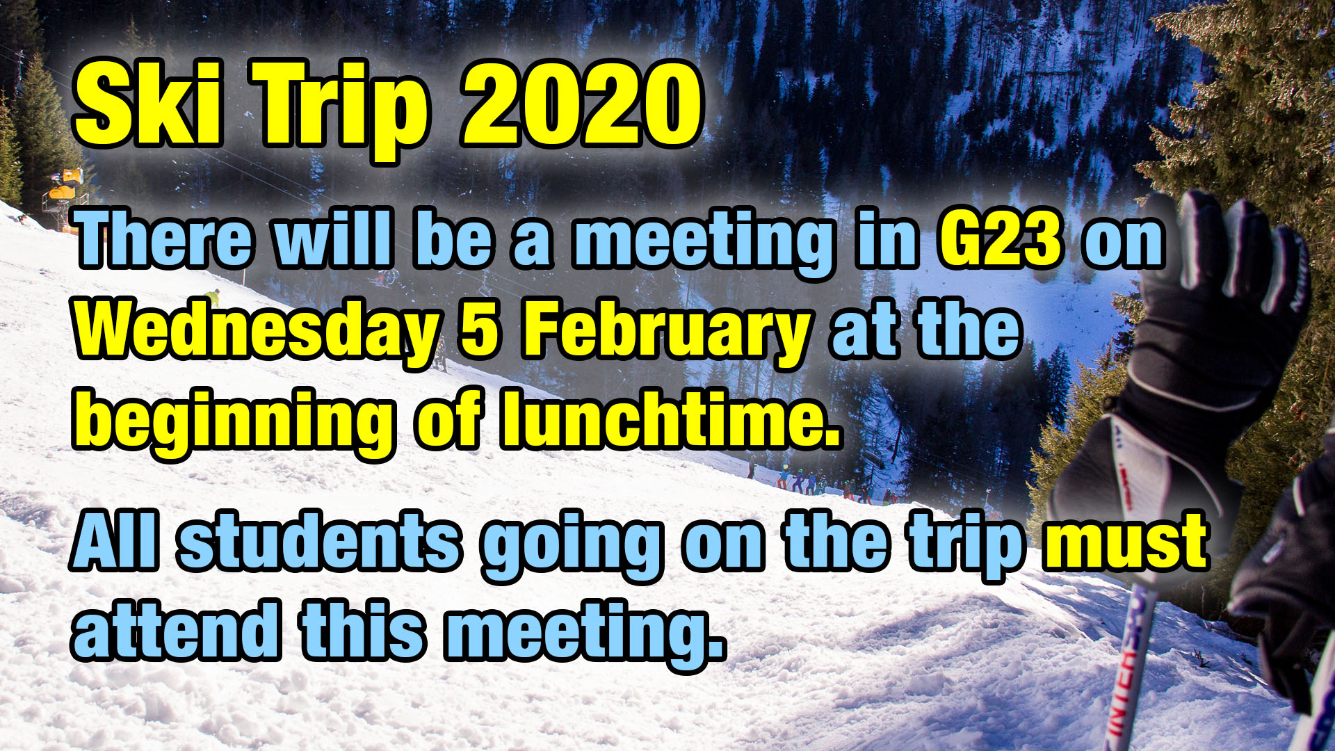 Ski Meeting: 5 February 2020